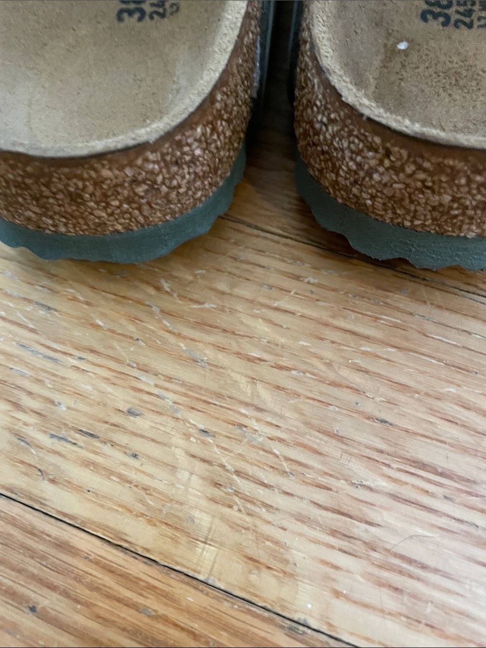Birkenstock Arizona Camo Two-Strap Sandals - Olive & Dark Green 38 EUC - Picture 8 of 9
